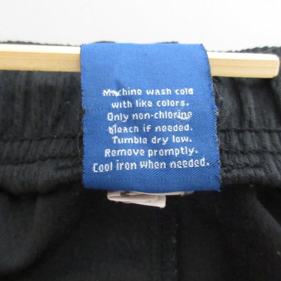 Reebok Athletic Shorts Large Black Elastic Waist Drawstring Side Pockets Gym - Picture 4 of 6